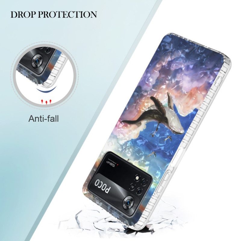 Cover Poco X4 Pro 5G Balena Stilizzata