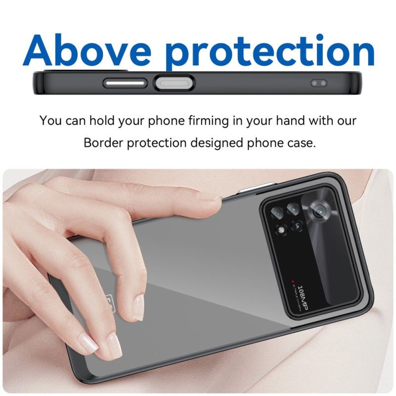 Cover Poco X4 Pro 5G Bordi Colorati Ibridi