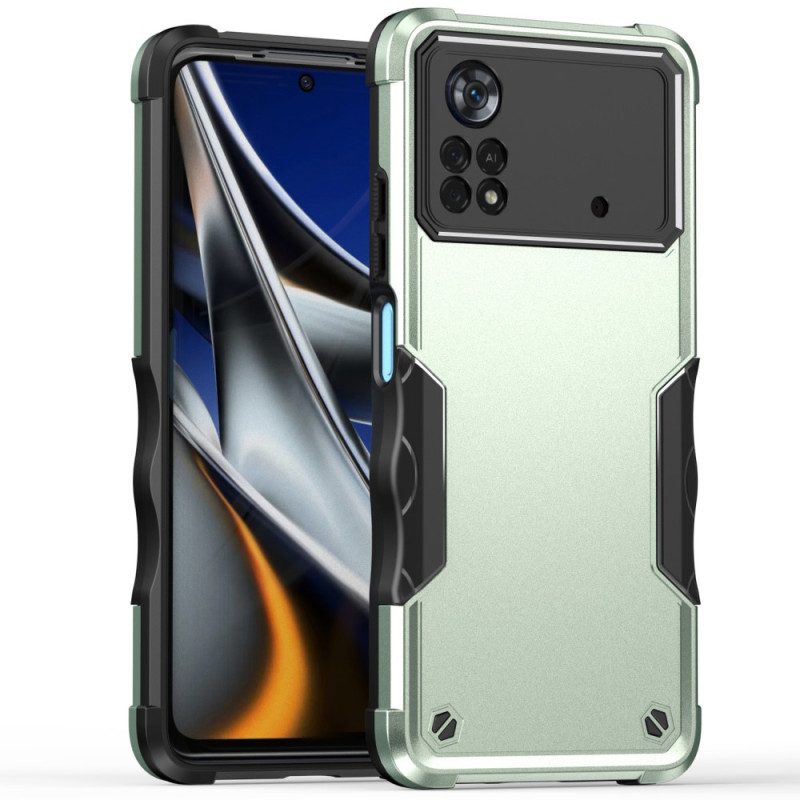 Cover Poco X4 Pro 5G Effetto Metallo Ibrido