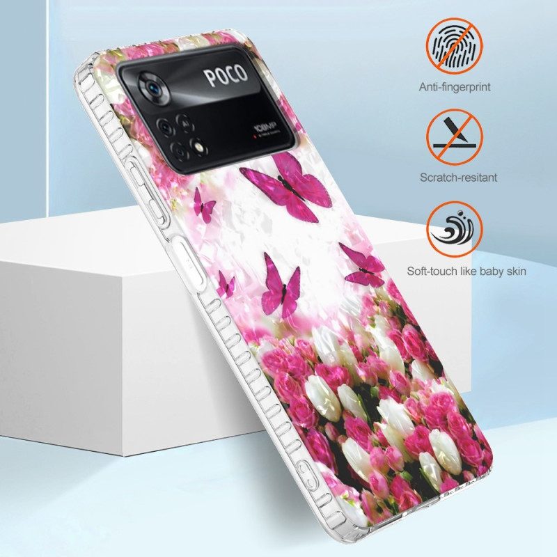 Cover Poco X4 Pro 5G Farfalle Alla Moda