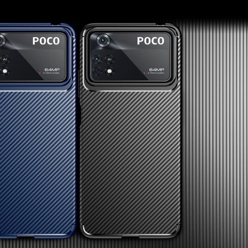 Cover Poco X4 Pro 5G Fibra Di Carbonio Flessibile