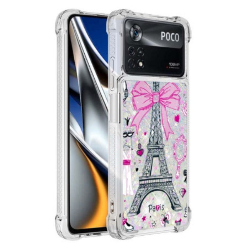 Cover Poco X4 Pro 5G Le Paillettes Della Torre Eiffel