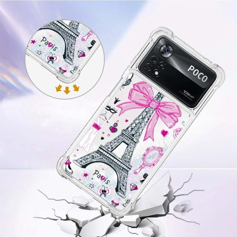 Cover Poco X4 Pro 5G Le Paillettes Della Torre Eiffel