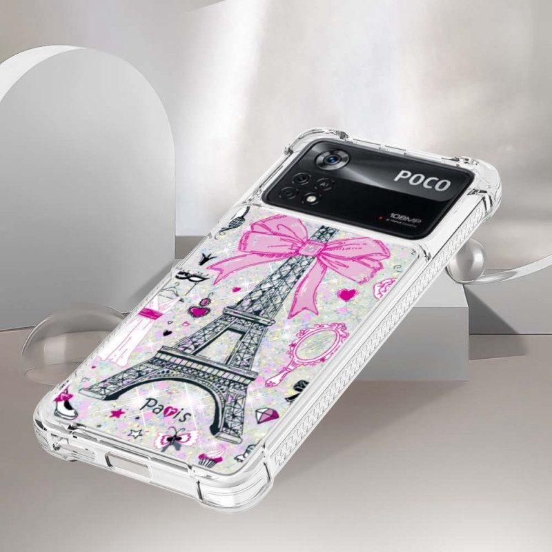 Cover Poco X4 Pro 5G Le Paillettes Della Torre Eiffel