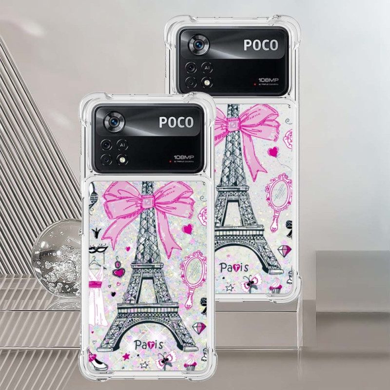 Cover Poco X4 Pro 5G Le Paillettes Della Torre Eiffel