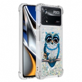 Cover Poco X4 Pro 5G La Signora Gufo Glitter