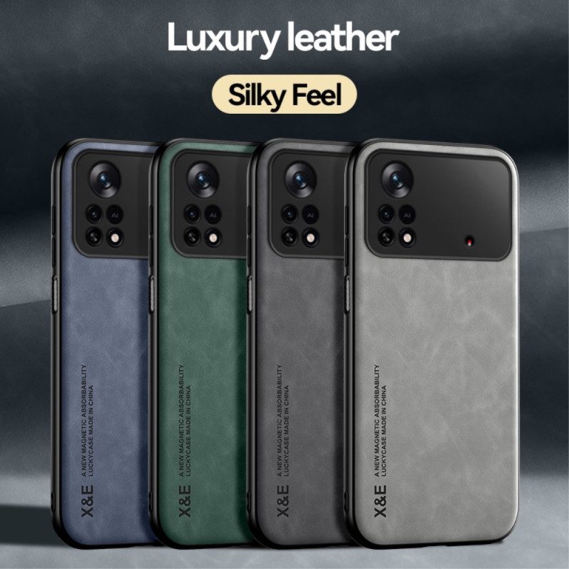 Cover Poco X4 Pro 5G Stile In Pelle X&e