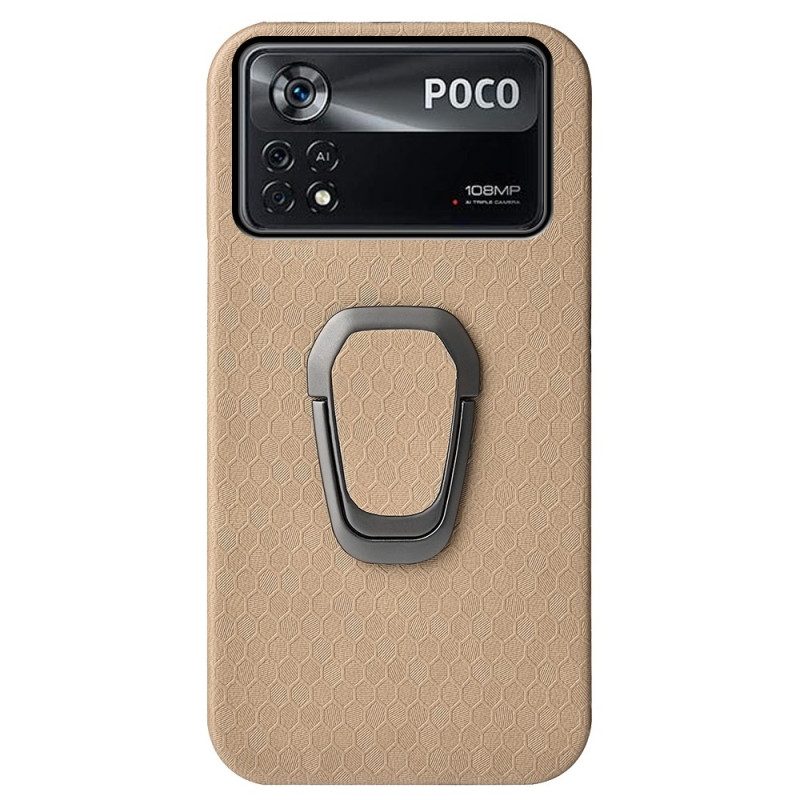 Cover Poco X4 Pro 5G Texture A Nido D'ape Con Supporto