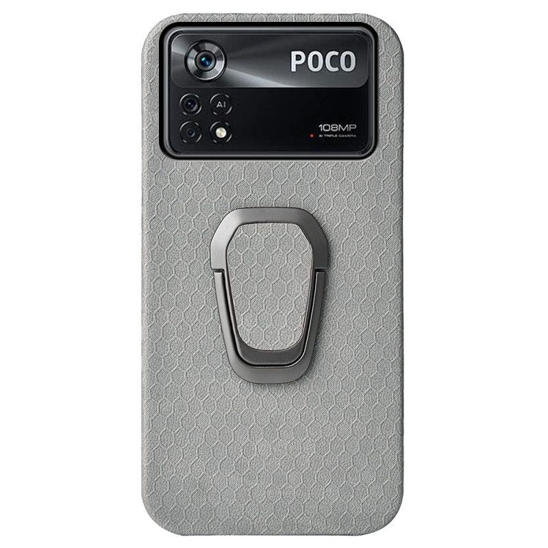 Cover Poco X4 Pro 5G Texture A Nido D'ape Con Supporto