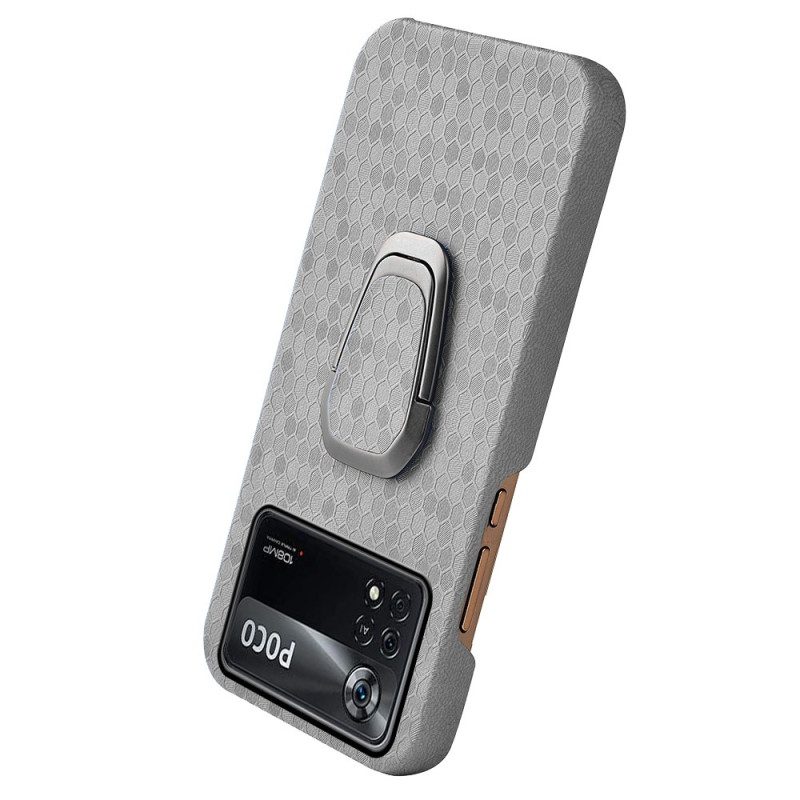 Cover Poco X4 Pro 5G Texture A Nido D'ape Con Supporto