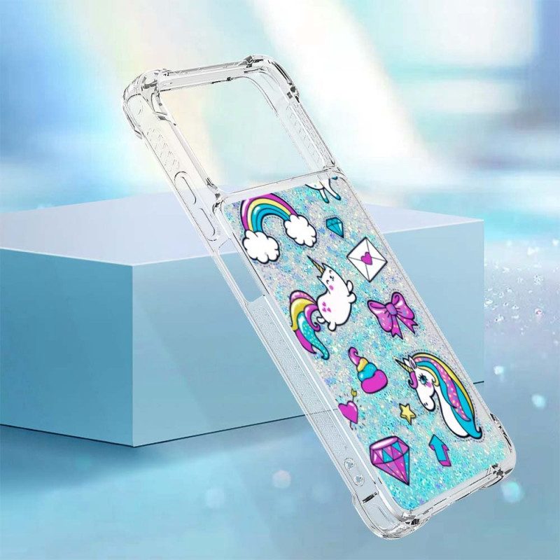 Cover Poco X4 Pro 5G Unicorno Glitterato