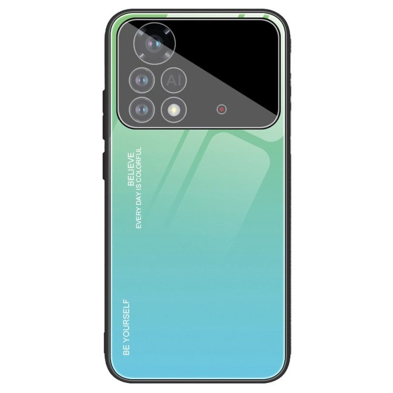 Cover Poco X4 Pro 5G Vetro Temperato Sii Te Stesso