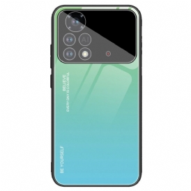 Cover Poco X4 Pro 5G Vetro Temperato Sii Te Stesso