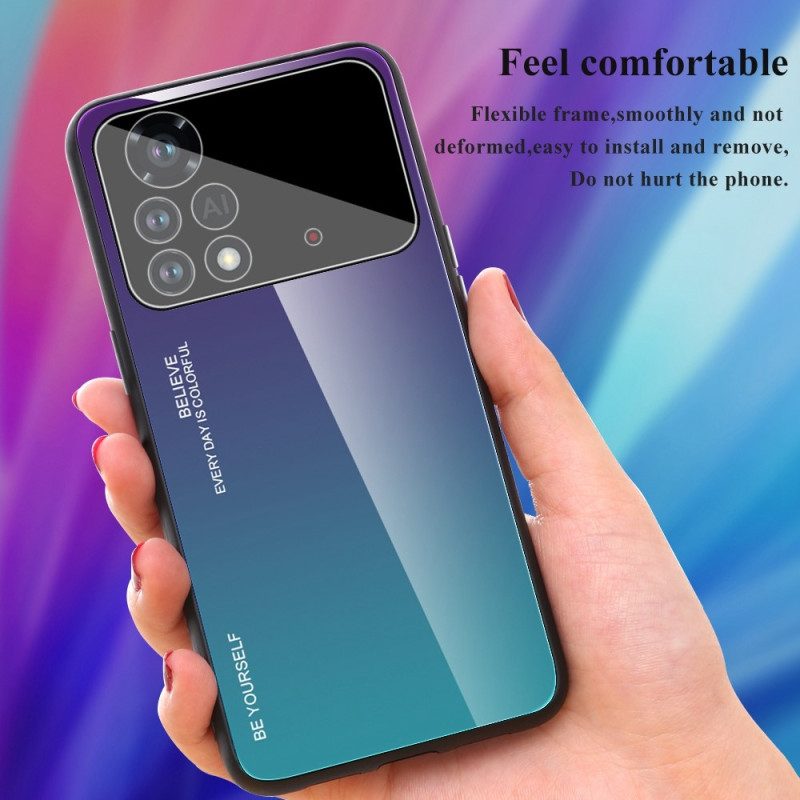 Cover Poco X4 Pro 5G Vetro Temperato Sii Te Stesso