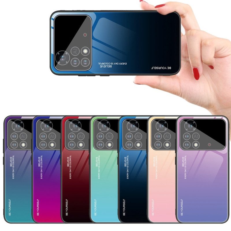 Cover Poco X4 Pro 5G Vetro Temperato Sii Te Stesso