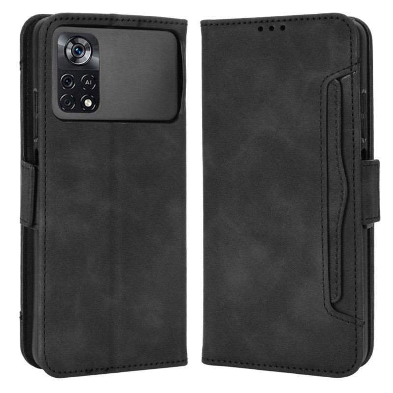 Custodia in pelle Poco X4 Pro 5G Multi-carte