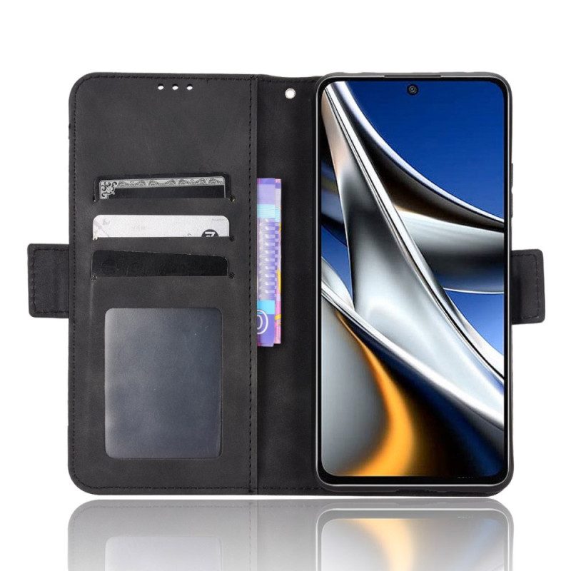 Custodia in pelle Poco X4 Pro 5G Multi-carte