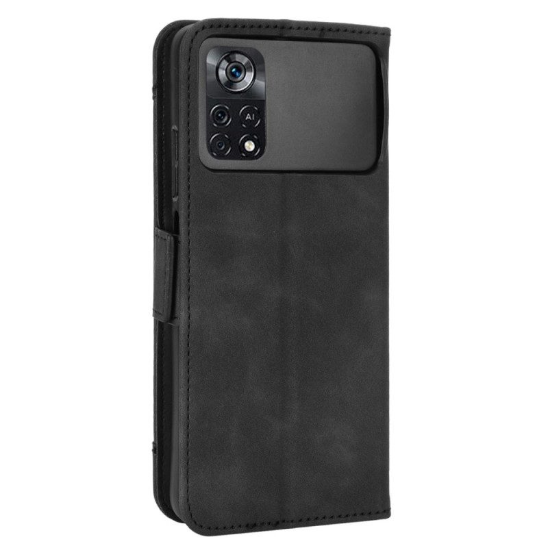 Custodia in pelle Poco X4 Pro 5G Multi-carte