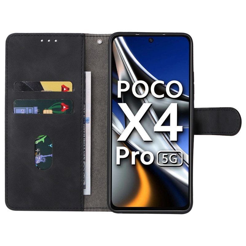 Custodia in pelle Poco X4 Pro 5G Stile In Pelle Normale