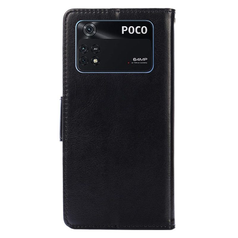 Custodia in pelle Poco X4 Pro 5G Vintage ▾