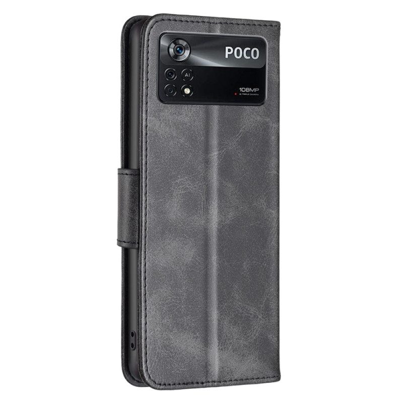 Folio Cover Poco X4 Pro 5G Chiusura E Cordino