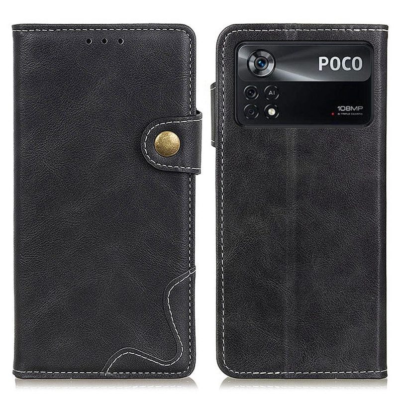 Folio Cover Poco X4 Pro 5G Cucito Artistico