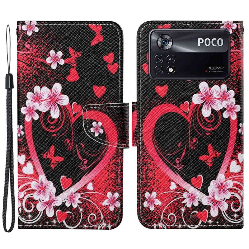 Folio Cover Poco X4 Pro 5G Cuore Strappato