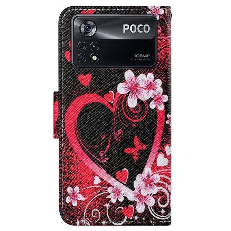 Folio Cover Poco X4 Pro 5G Cuore Strappato