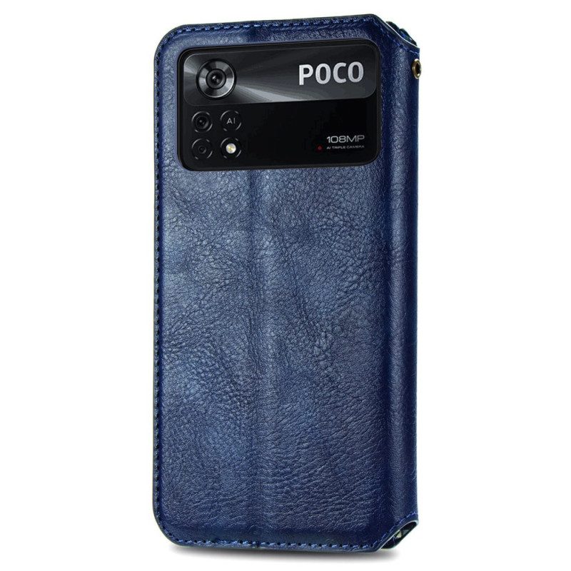 Folio Cover Poco X4 Pro 5G Custodia in pelle Cubi 3d