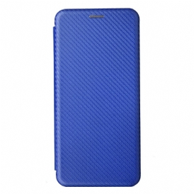 Folio Cover Poco X4 Pro 5G Custodia in pelle Fibra Di Carbonio Colorata