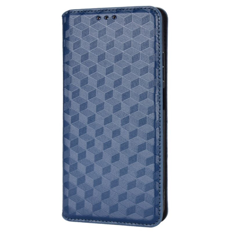 Folio Cover Poco X4 Pro 5G Custodia in pelle Trama 3d