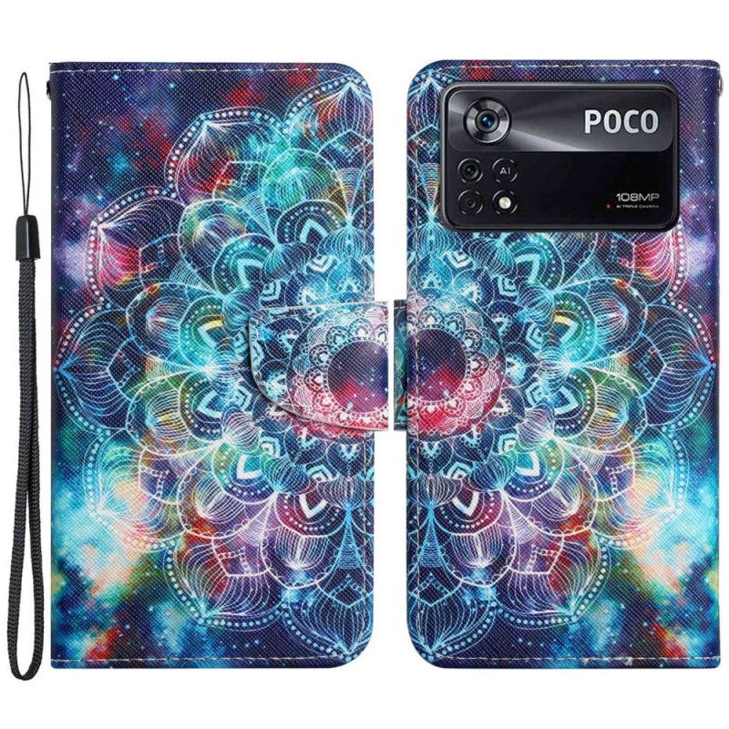 Folio Cover Poco X4 Pro 5G Mandala Strappy