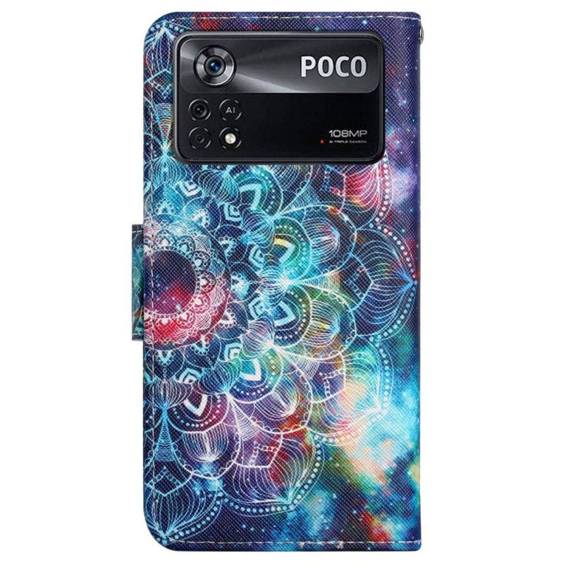 Folio Cover Poco X4 Pro 5G Mandala Strappy