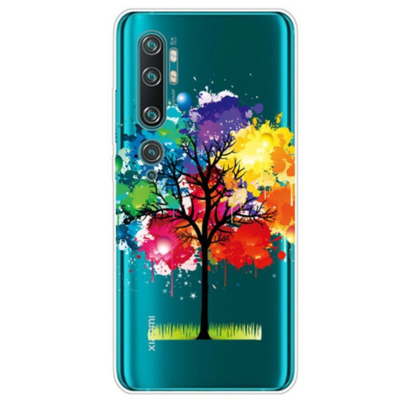 Cover Xiaomi Mi Note 10 / 10 Pro Albero Dell'acquerello Senza Soluzione Di Continuità