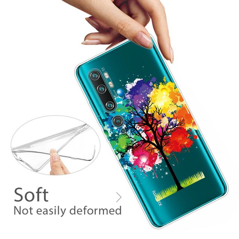 Cover Xiaomi Mi Note 10 / 10 Pro Albero Dell'acquerello Senza Soluzione Di Continuità