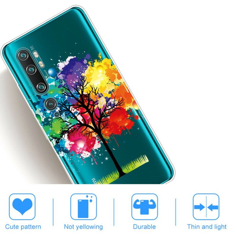 Cover Xiaomi Mi Note 10 / 10 Pro Albero Dell'acquerello Senza Soluzione Di Continuità