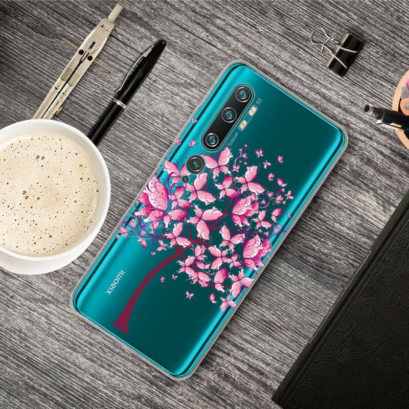 Cover Xiaomi Mi Note 10 / 10 Pro Cima Dell'albero Rosa