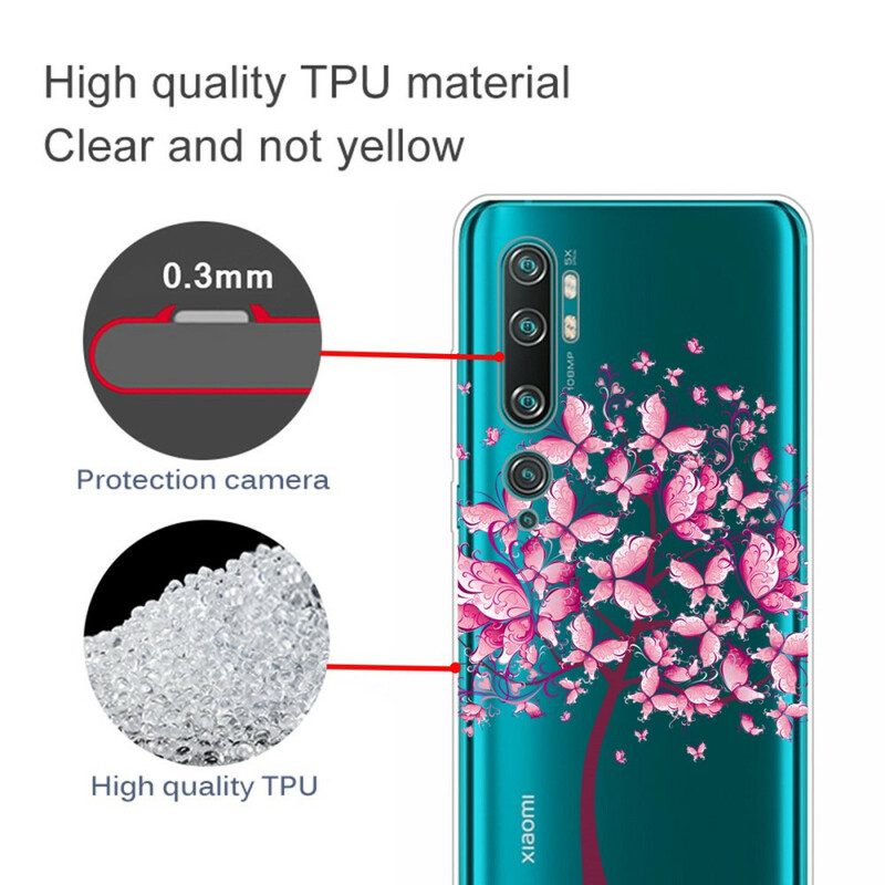 Cover Xiaomi Mi Note 10 / 10 Pro Cima Dell'albero Rosa