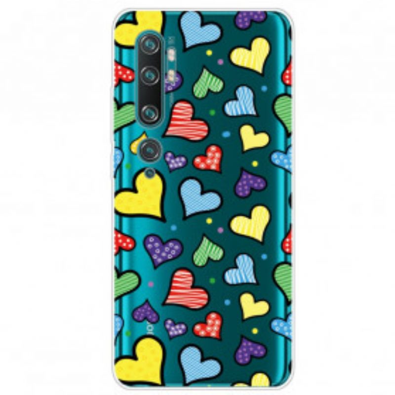 Cover Xiaomi Mi Note 10 / 10 Pro Cuori Multicolori