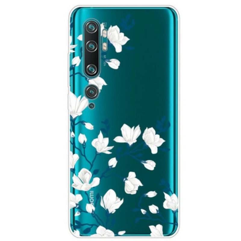 Cover Xiaomi Mi Note 10 / 10 Pro Fiori Bianchi