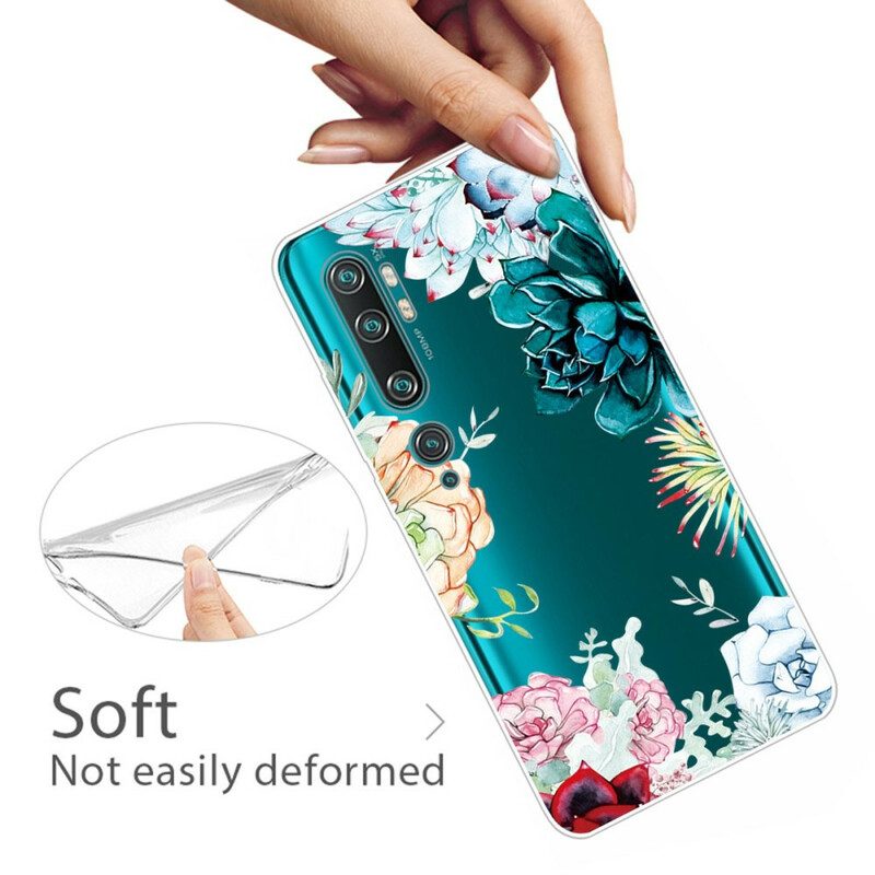 Cover Xiaomi Mi Note 10 / 10 Pro Fiori Dell'acquerello Senza Soluzione Di Continuità