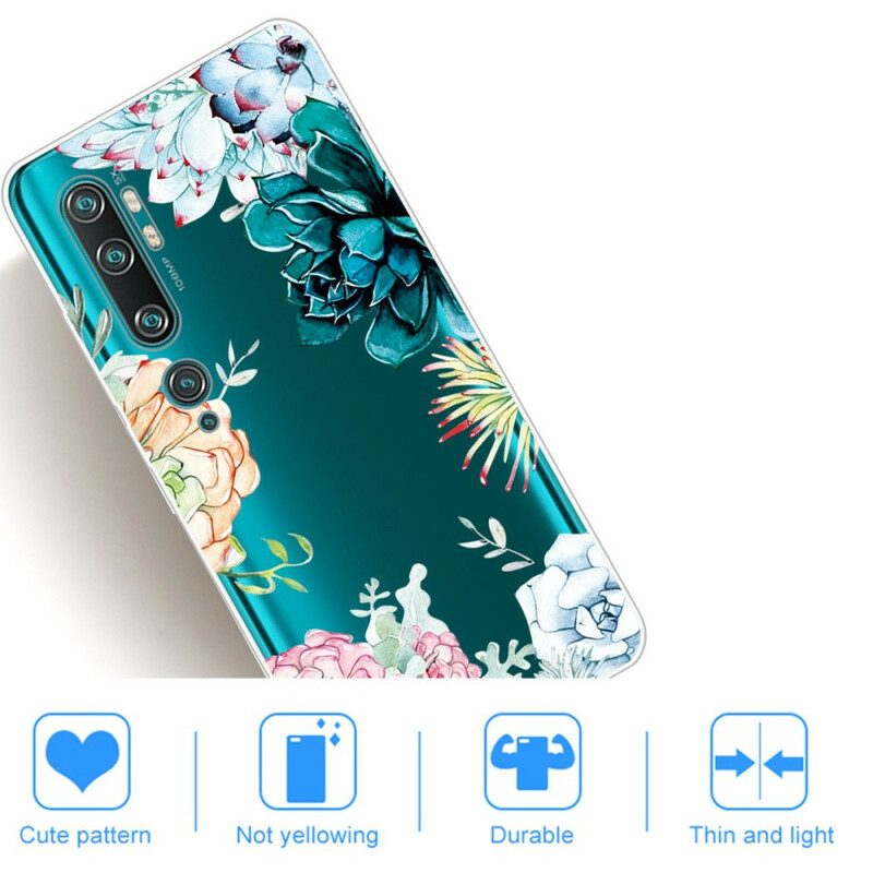 Cover Xiaomi Mi Note 10 / 10 Pro Fiori Dell'acquerello Senza Soluzione Di Continuità