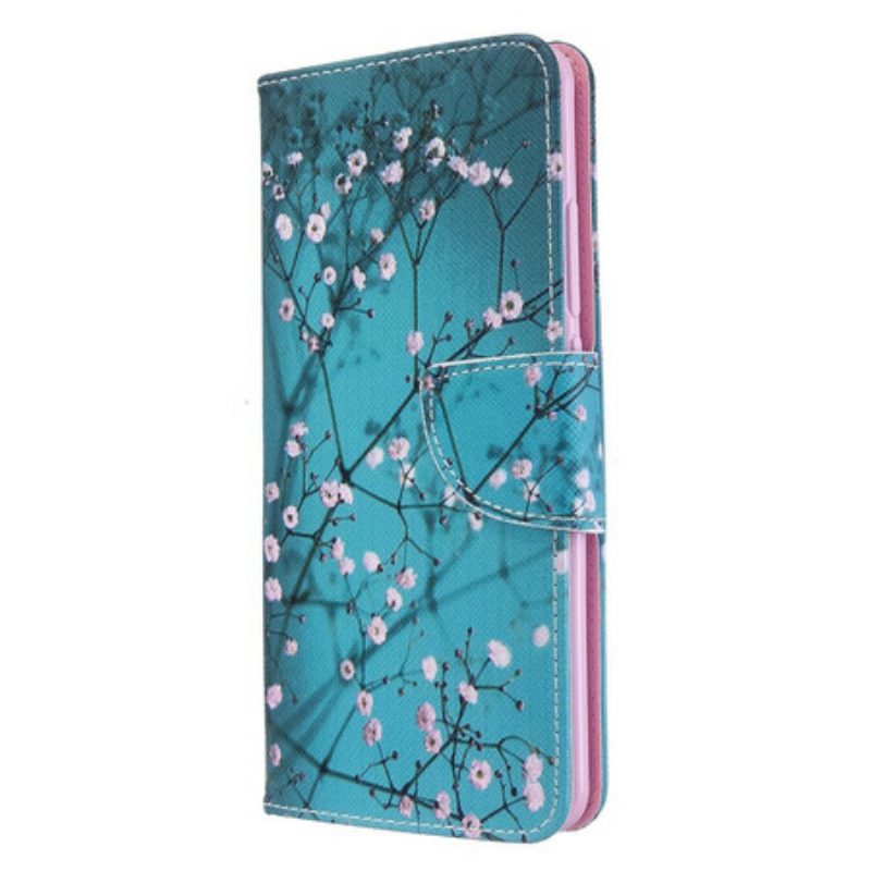 Custodia in pelle Xiaomi Mi Note 10 / 10 Pro Albero In Fiore