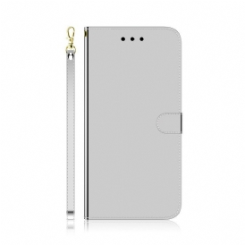 Custodia in pelle Xiaomi Mi Note 10 / 10 Pro Copri Specchietto In Ecopelle