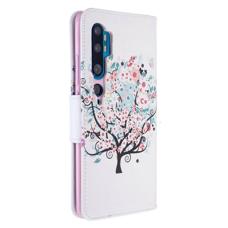 Folio Cover Xiaomi Mi Note 10 / 10 Pro Albero Fiorito