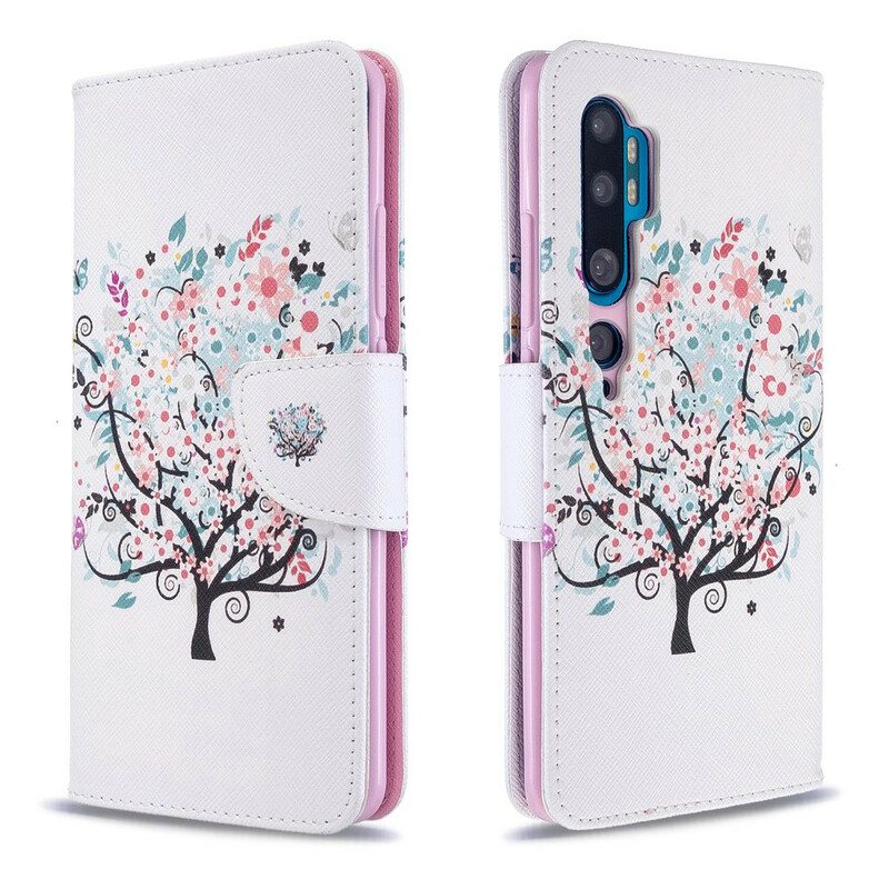 Folio Cover Xiaomi Mi Note 10 / 10 Pro Albero Fiorito