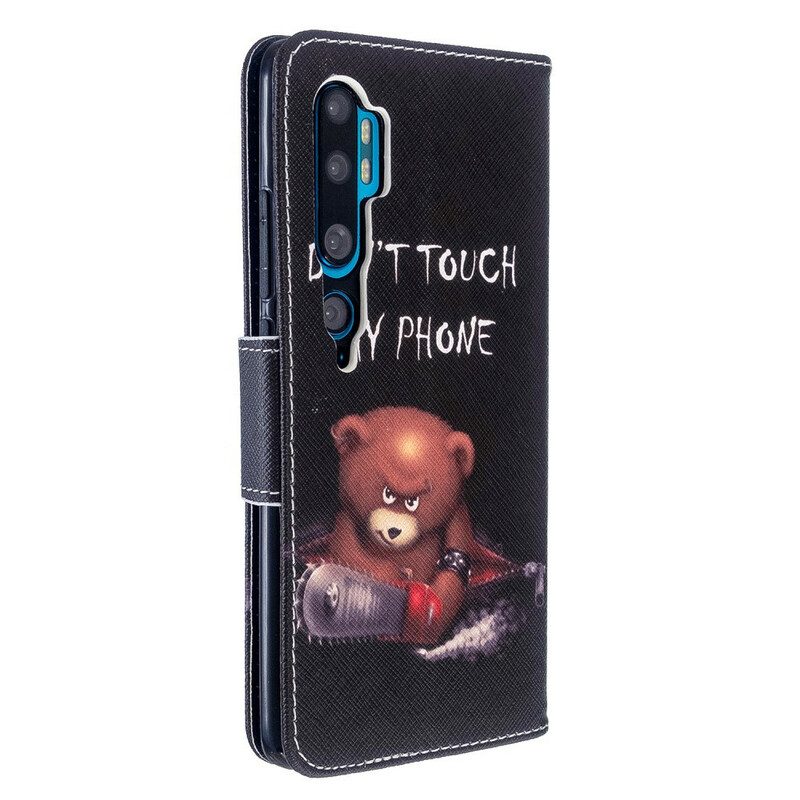 Folio Cover Xiaomi Mi Note 10 / 10 Pro Orso Pericoloso