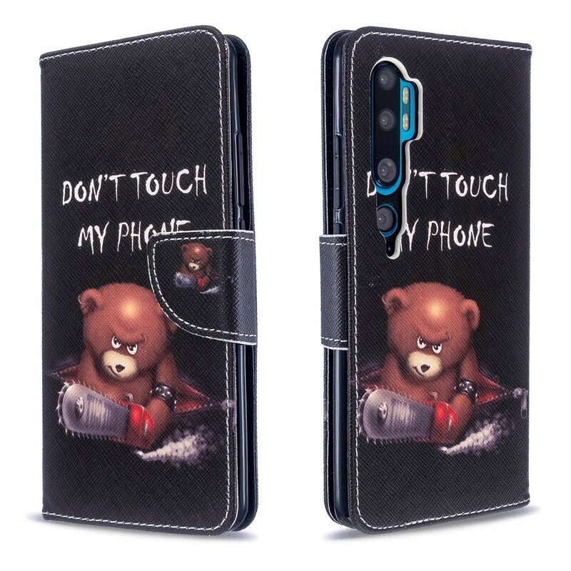 Folio Cover Xiaomi Mi Note 10 / 10 Pro Orso Pericoloso