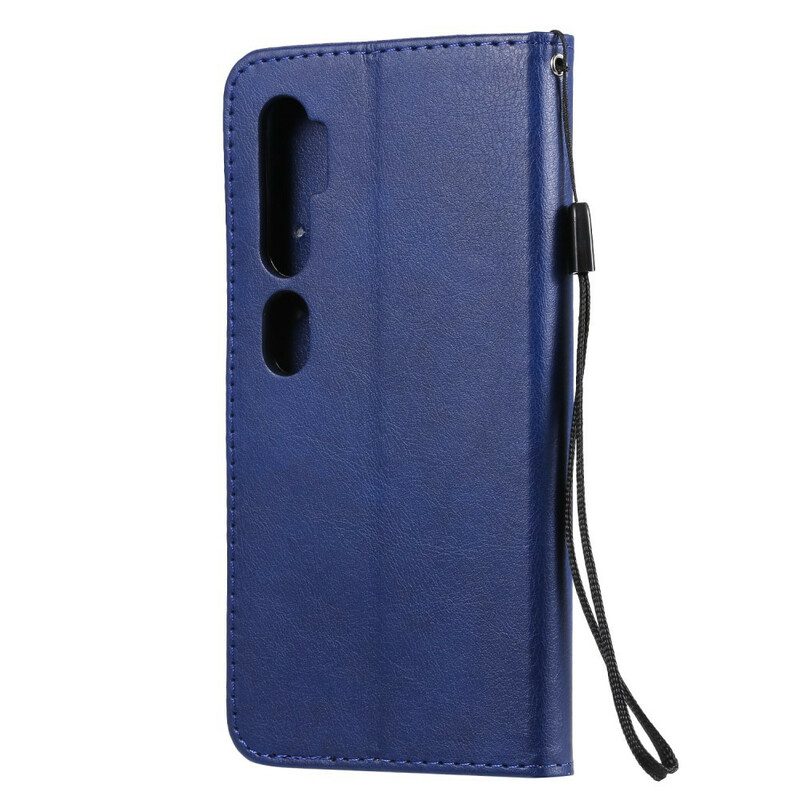 Folio Cover Xiaomi Mi Note 10 / 10 Pro Stile In Pelle Con Cinturino