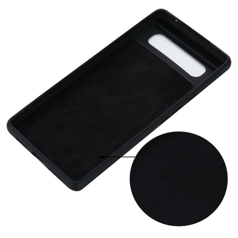 Cover Google Pixel 6 Silicone Liquido Con Cordino